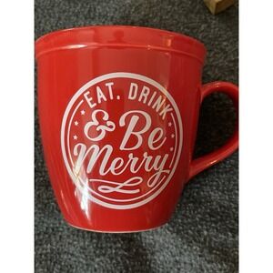 "Eat Drink And Be Merry" Mug Collin's Fresh & Original Christmas Coffee Tea Cup